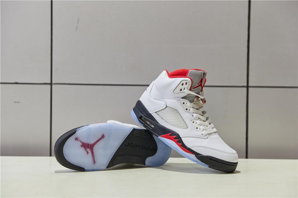 PK GOD Jordan 5 Retro Fire Red Silver Tongue 2020 Retail Materials Ready to Ship